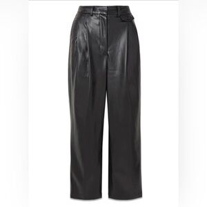 The Frankie Shop Pernille faux leather straight-leg pants in Black